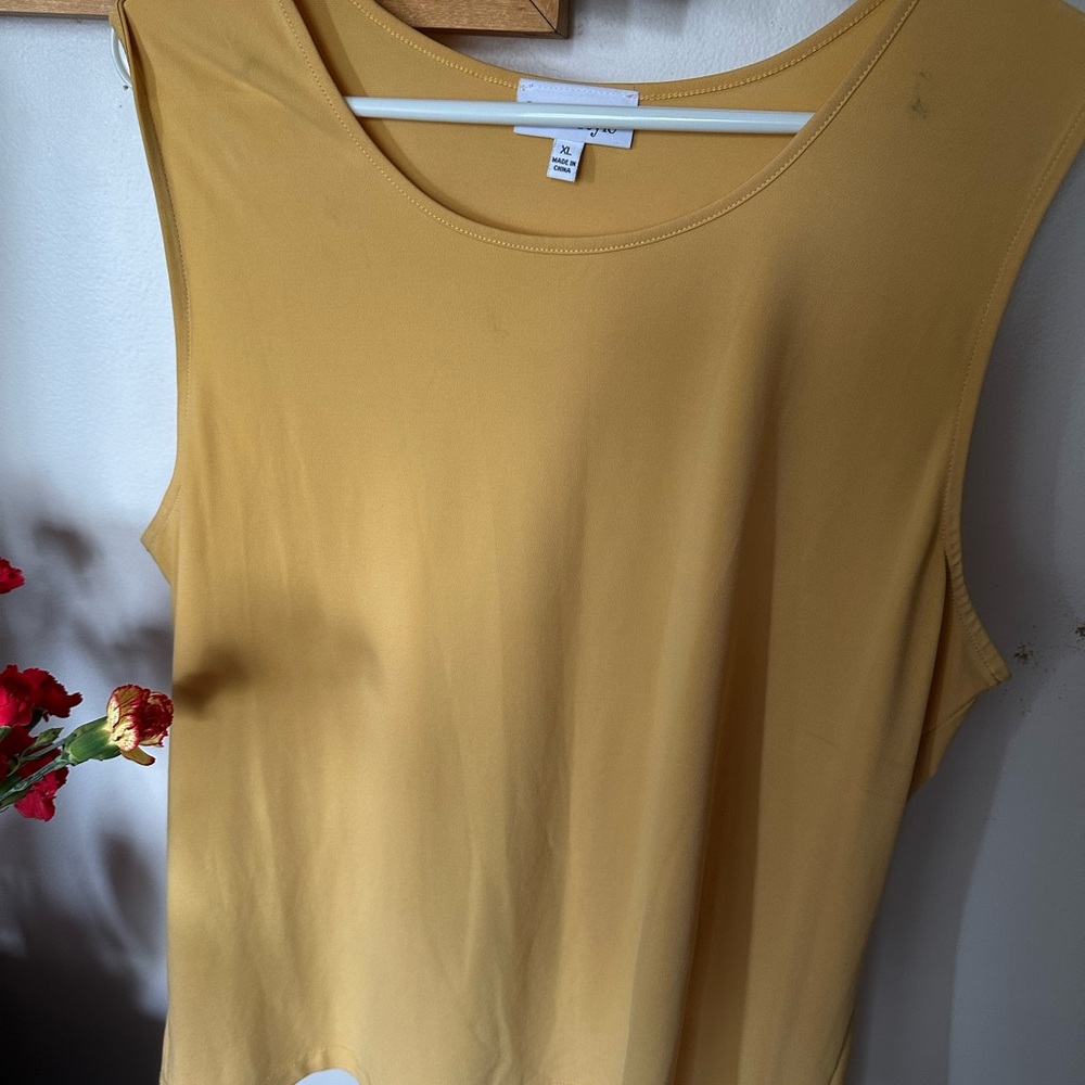 Yellow Sleeveless Top